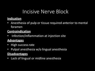 Mandibular Nerve Block: Background, Indications, Contraindications