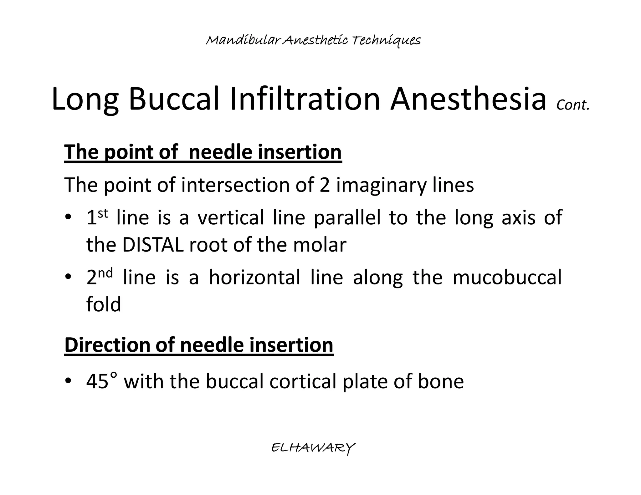 Mandibular anesthetic techniques | PDF