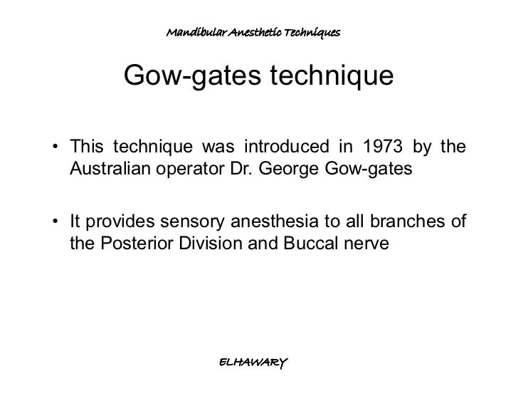 Mandibular anesthetic techniques