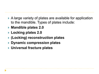 Mandibular fracture | PPTX