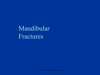 Mandibular
Fractures

www.indiandentalacademy.com

 