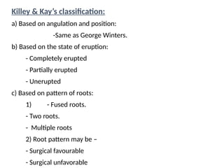 Kay Classification MANDIBULAR IMPACTION ,EVIDENCED BASED PPT | PPTX
