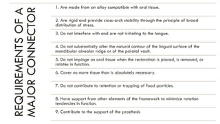 Mandibular Major Connectors | PDF