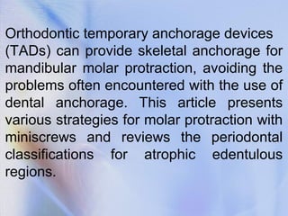 Mandibular molar protraction | PPT