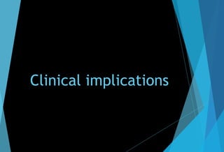 Clinical implications
 