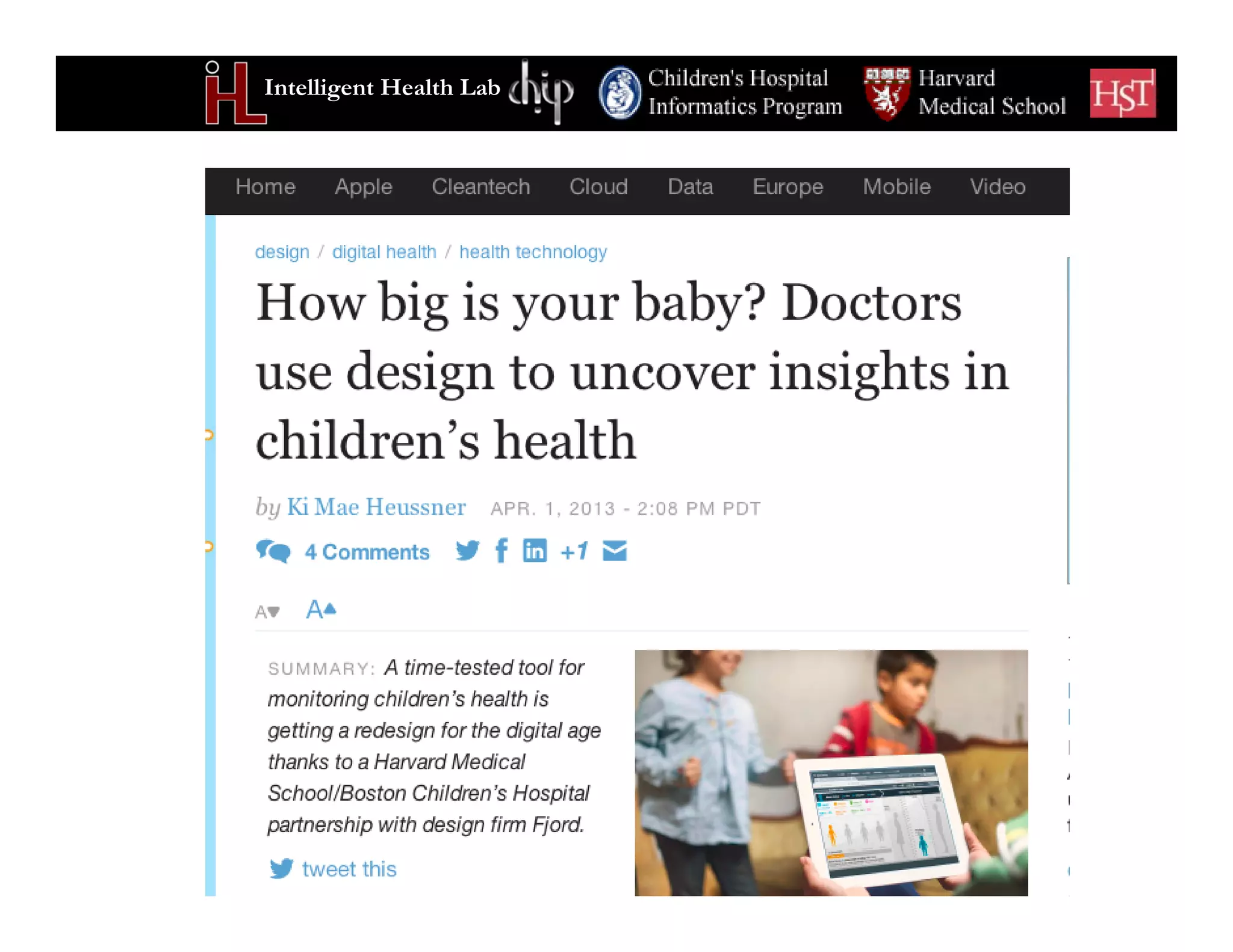 Intelligent Health Lab
 