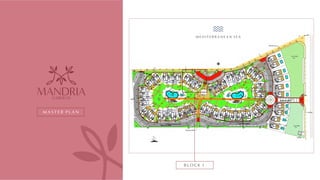 M A S T E R P L A N
N
B L O C K 1
M E D I T E R R A N E A N S E A
GARDENS
MANDRIA
 