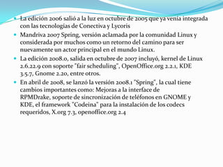 27 de Mayo de 199 surge la versión 6.0 Venus