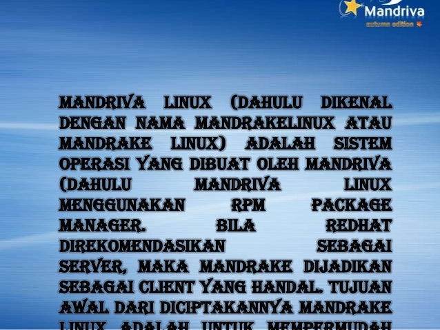 Mandriva Linux Ppt