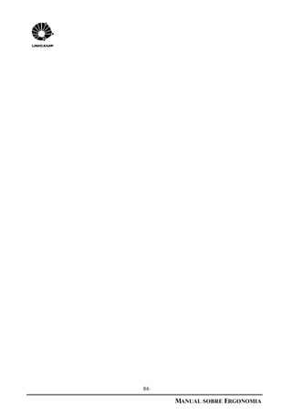 86
MANUAL SOBRE ERGONOMIA
 