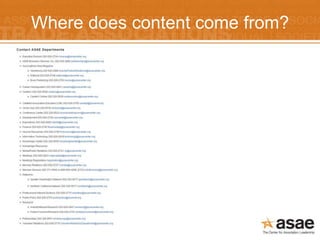 Where does content come from?
 