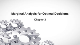 Marginal Analysis for Optimal Decisions
Chapter 3
 