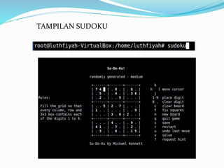 TAMPILAN SUDOKU
 