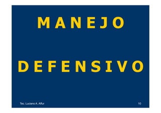 Manejo Defensivo | PDF