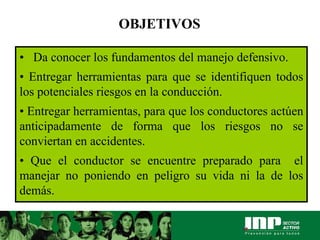 CONDUCCION DE A LA MANEJO DEFENSIVO .pdf