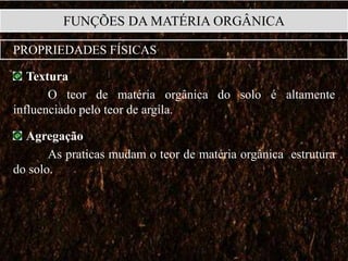 Manejo da Materia Orgânica | PPTX