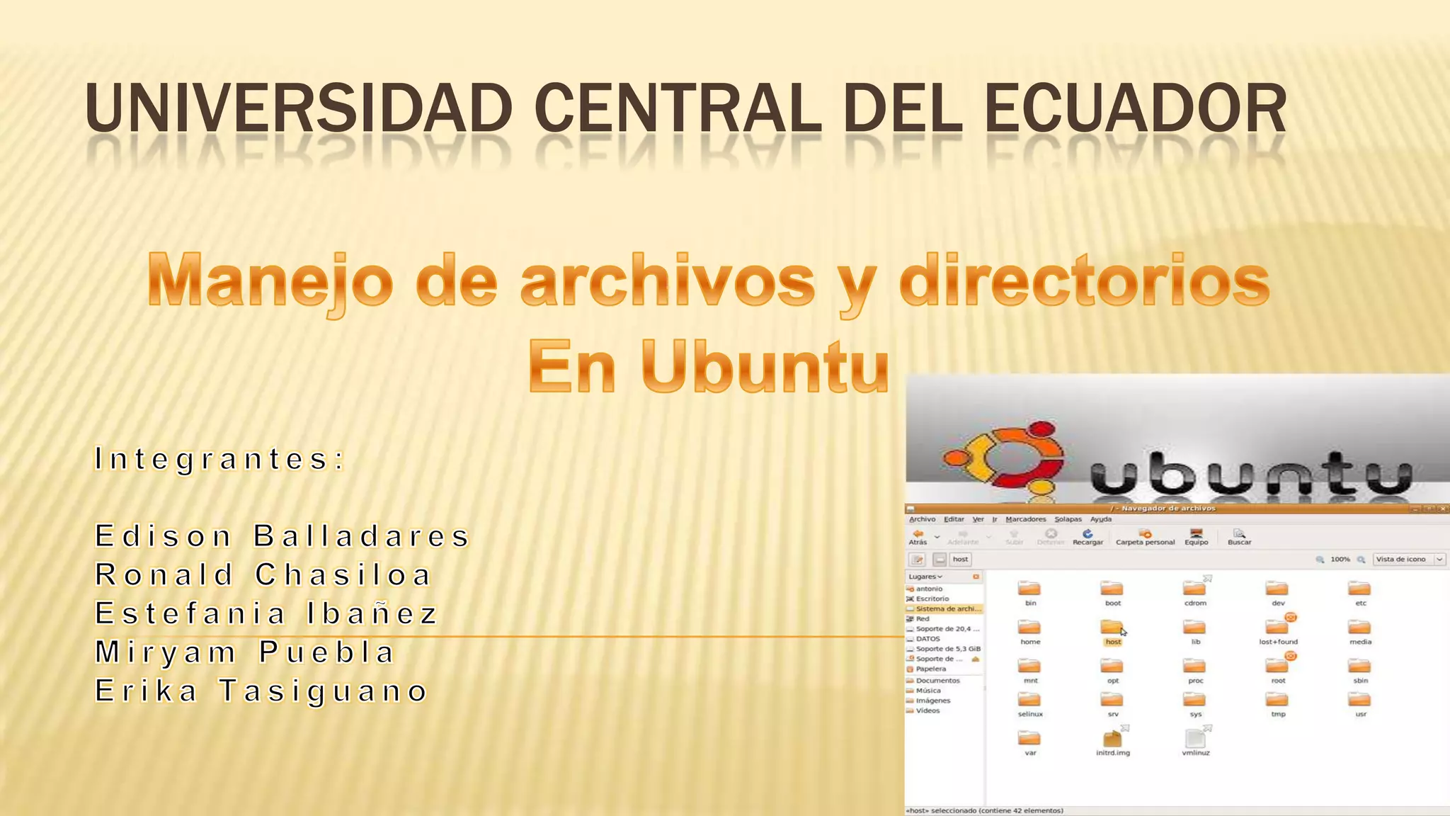 UNIVERSIDAD CENTRAL DEL ECUADOR

 