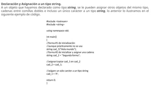 Uso, caracteristicas, sintaxis y ejemplos de c++ | PPTX