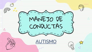 MANEJO DE
CONDUCTAS
AUTISMO
 