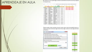 APRENDIZAJE EN AULA
 