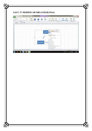 LECC 37 MODIFICAR ORGANIGRAMAS.
 