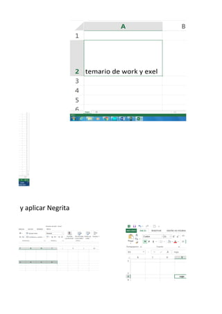 Alinear y aplicar Negrita
 