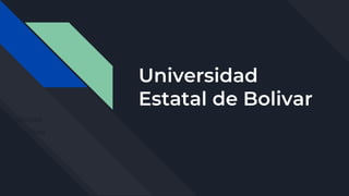 Universidad
Estatal de Bolivar
NOMBRE
Alex Chida
CURSO
2do ‘’A’’
DOCENTE
Henry Alban
Carrera
Comunicion
 
