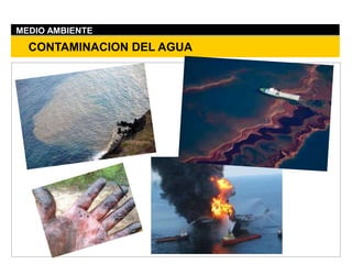CONTAMINACION DEL AGUA
MEDIO AMBIENTE
 