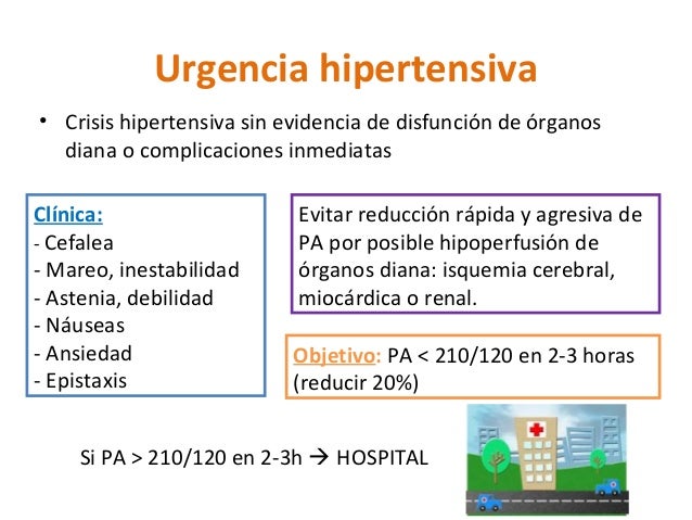 Manejo de la crisis hipertensiva en urgencias Manejo de la crisis hipertensiva en urgencias