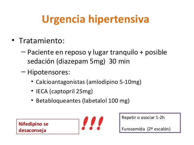 Manejo de la crisis hipertensiva en urgencias Manejo de la crisis hipertensiva en urgencias