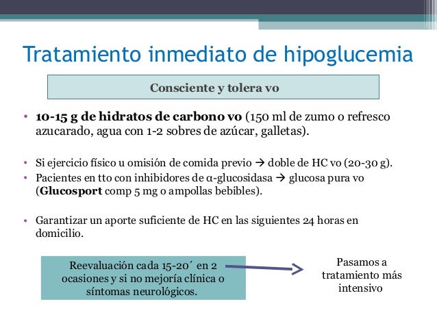 diabetes tipo 1 hipoglucemia tratamiento inconsciente