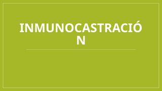 INMUNOCASTRACIÓ
N
 