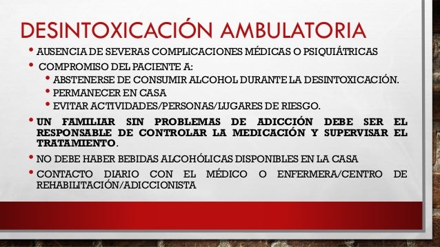 Voznesenskaya el tratamiento del alcoholismo