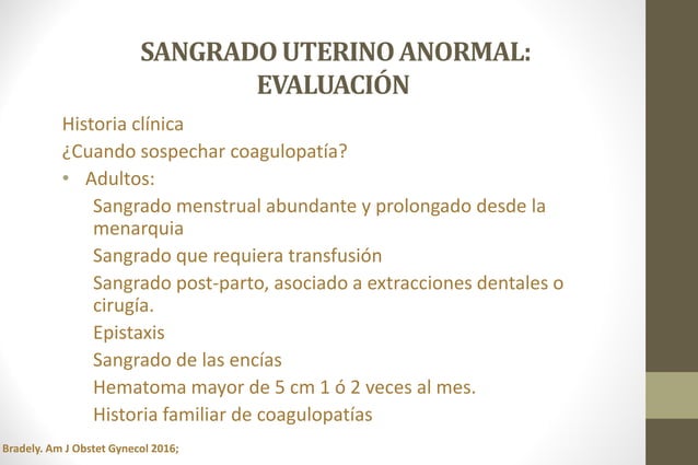 Manejo del sangrado uterino anormal | PDF | Pregnancy | Reproductive Health