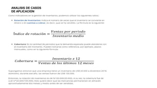 ANALISIS DE CASOS
DE APLICACION
 