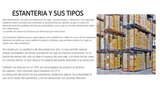 ESTANTERIA Y SUS TIPOS
 