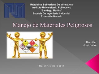 República Bolivariana De Venezuela
Instituto Universitario Politecnico
“Santiago Mariño”
Escuela De Ingeniería Industrial
Extensión Maturín
 
