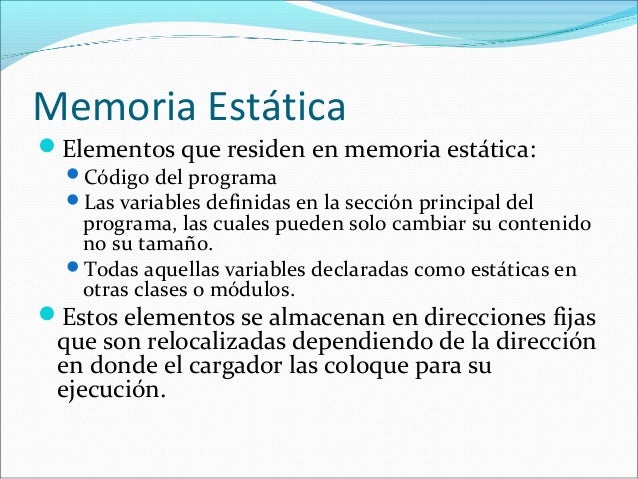 Manejo de memoria