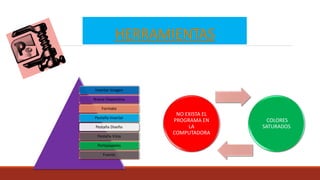 Insertar Imagen
Nueva Diapositiva
Formato
Pestaña Insertar
Pestaña Diseño
Pestaña Vista
Portapapeles
Fuente
NO EXISTA EL
PROGRAMA EN
LA
COMPUTADORA
COLORES
SATURADOS
 