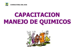 CAPACITACION
MANEJO DE QUIMICOS
CONSULTORA DEL SUR
 