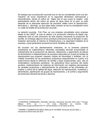 Manejo de reproductores de tilapia roja para la producción de alevinos