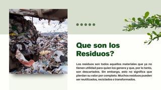 Residuos y su manejo de residuos en el medio ambiente | PDF