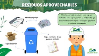 manejo de residuos solidos y cuidado del medio ambiente | PDF
