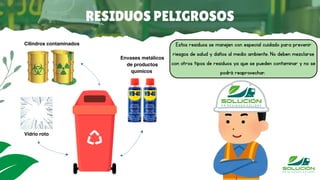 manejo de residuos solidos y cuidado del medio ambiente | PDF