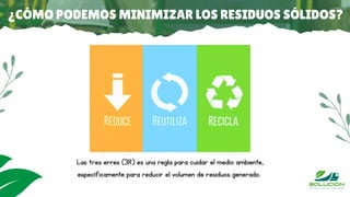 manejo de residuos solidos y cuidado del medio ambiente | PDF