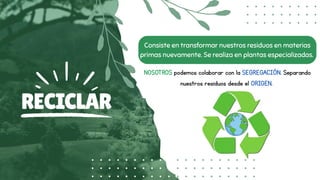 manejo de residuos solidos y cuidado del medio ambiente | PDF