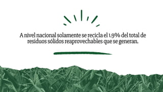 manejo de residuos solidos y cuidado del medio ambiente | PDF