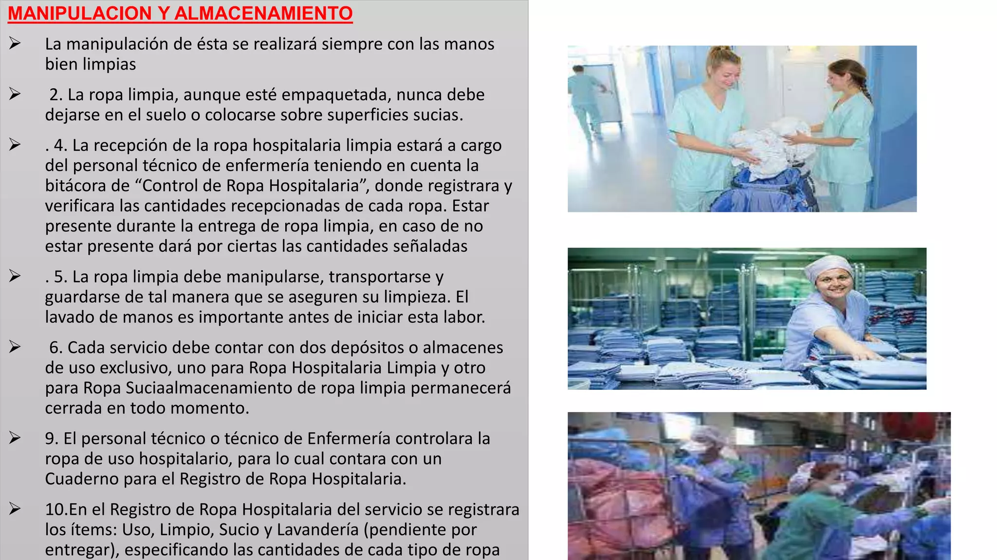 MANEJO DE ROPA DEL PERSONAL RESIDUOS Y DESECHOS EXP.pptx