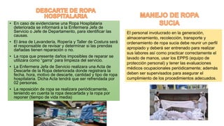 Reposicion Ropa MANEJO DE ROPA DEL PERSONAL RESIDUOS Y DESECHOS EXP (2) (1).pptx