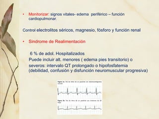 •   Monitorizar: signos vitales- edema periférico – función
    cardiopulmonar.

Control electrolitos séricos, magnesio, f...